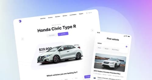 Vitrine en ligne Autoflw pour la vente de véhicules d'occasion